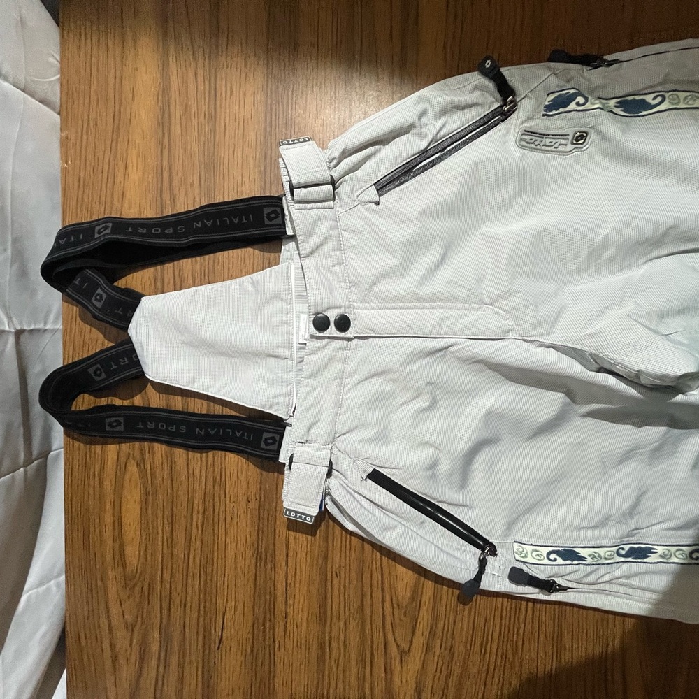 LOTTO Italian Sport Design Thermi Control  Snow Pants Zip Up Cuffed Leg Sz 85 XS